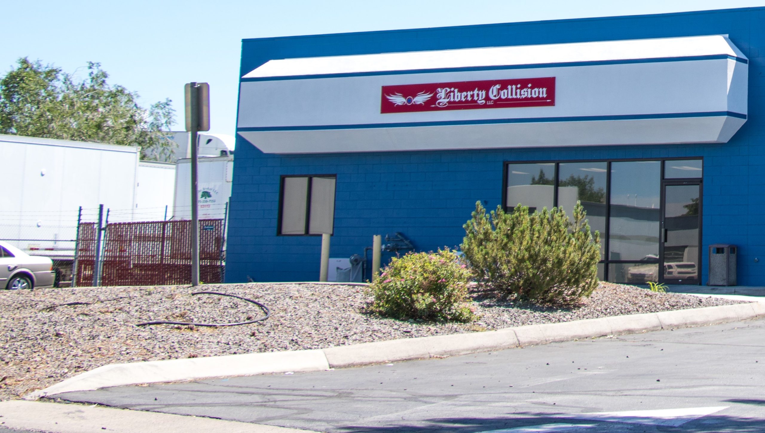 Front of building – wide angle crop